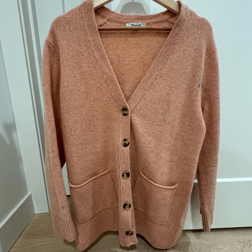 Madewell Womens Pink Button Cardigan - Pre-Owned - Size M - Plz Check Photos